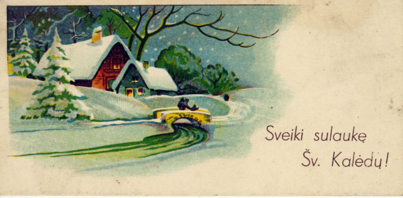 Unknown artist, Sveiki sulaukę Šv. Kalėdų!