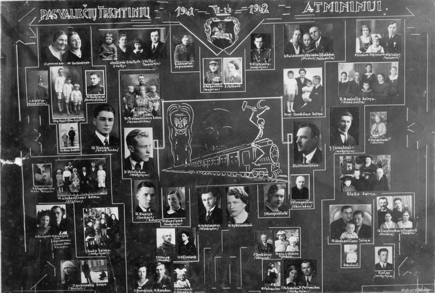 Juozas Adamkavičius, Pasvalio inteligentai, 1941 m. birželio 14 d. tremtiniai