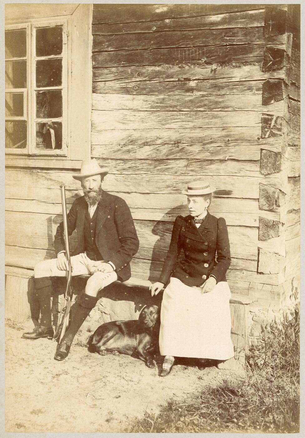 Benediktas Henrikas Tiškevičius, Viala. Grafas B. H. Tiškevičius ir I. Feraud su šunimi