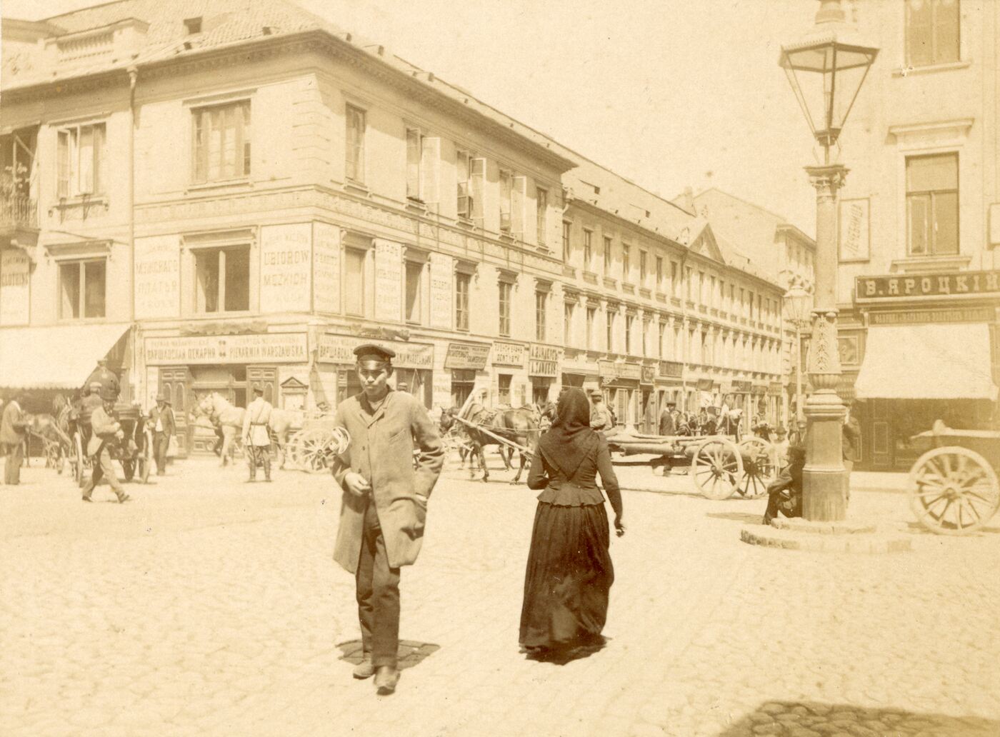 Benediktas Henrikas Tiškevičius, Varšuva. Senamiesčio gatvės
