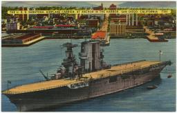 JAV lėktuvnešis „Saratoga“ San Diege