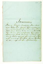 LIETUVOS EVANGELIKŲ REFORMATŲ SINODAS. XI : Lietuvos ir Baltarusijos evangelikų reformatų vietovės. 42 : Nociagala995 : [Nociagalos palivarko įvedamasis inventorius]. - 1804.IV.10. - 22 lap., 2 egz.