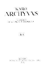 Karo archyvas. [T.] 12. - 1940. - 303 p.