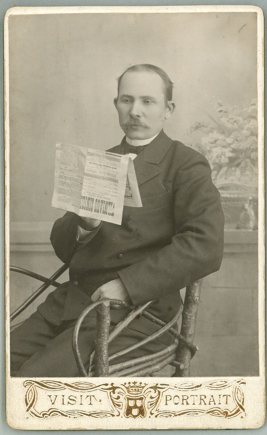 Nežinomas fotografas, Knygnešys Juozas Zauka (1862–1943)