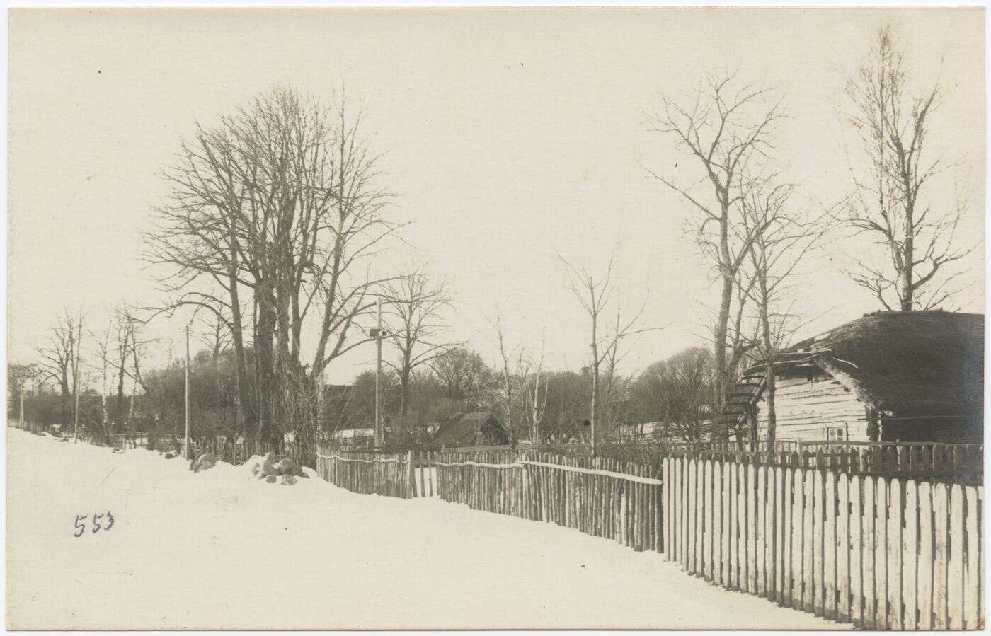 Nežinomas autorius, Gyvenvietė žiemą