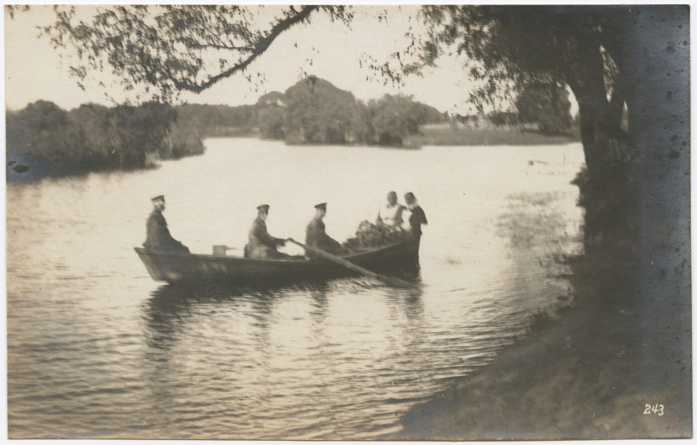 Nežinomas autorius, Penkių asmenų būrelis valtyje