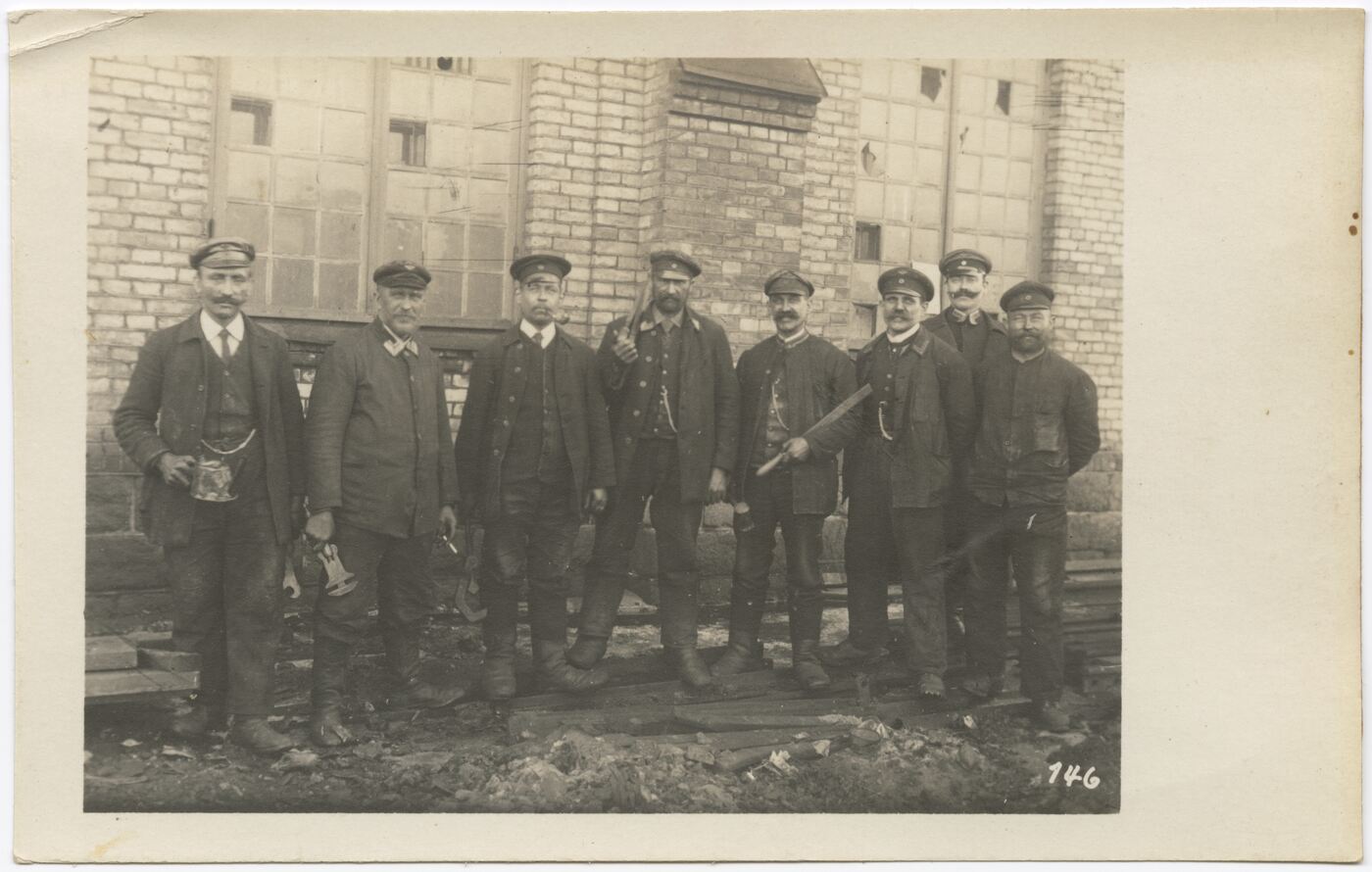 Wilhelm Alb. Bechtel, Bendra geležinkelio darbuotojų fotografija
