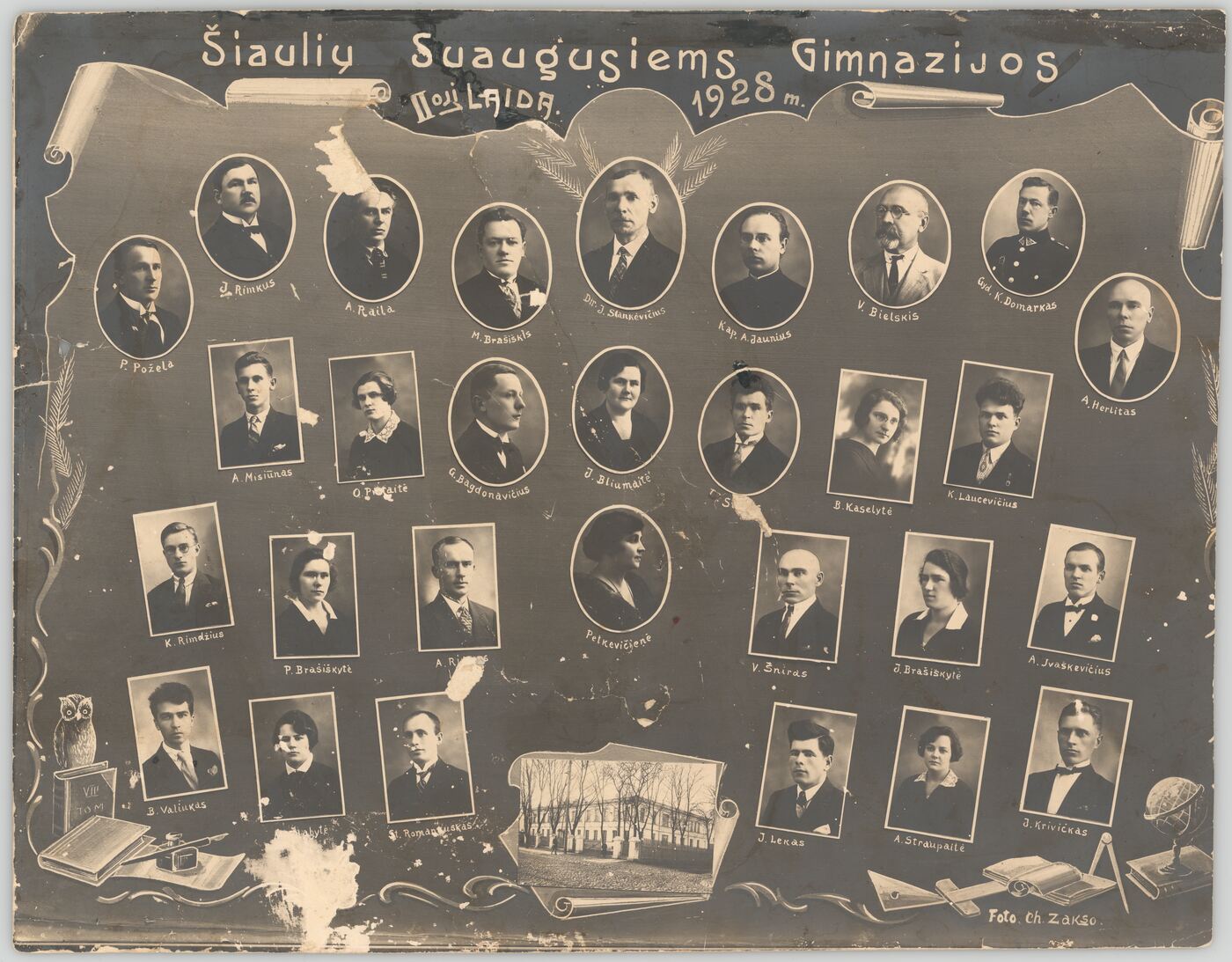 Chaimas Zaksas, Šiaulių Suaugusiems gimnazijos II-oji laida. Vinjetė