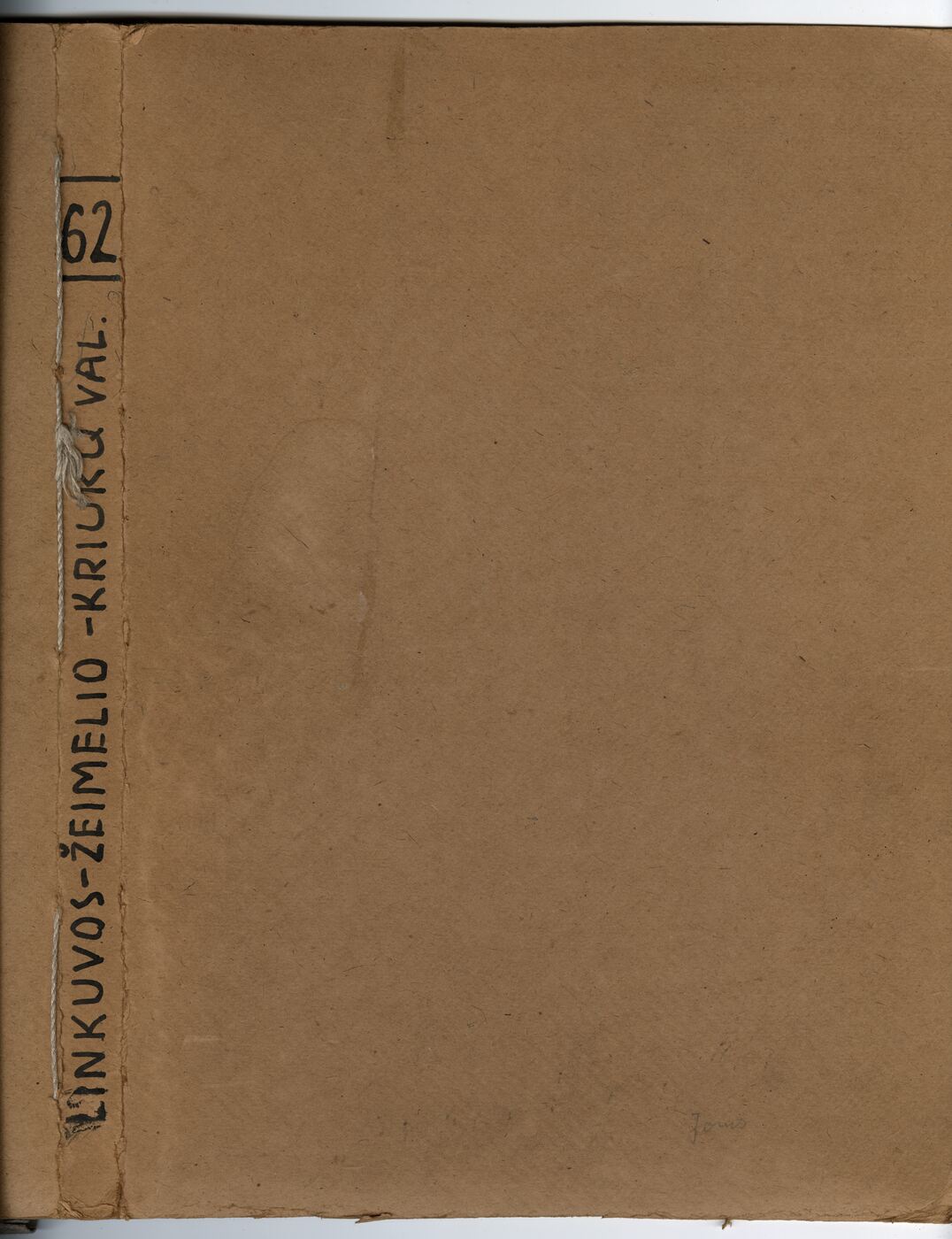 Vladas Zdzichauskas, Archyvinės bylos Nr. 62. Šiaulių apskr. Kriukų, Linkuvos ir Žeimelio valsčių etnografinė medžiaga