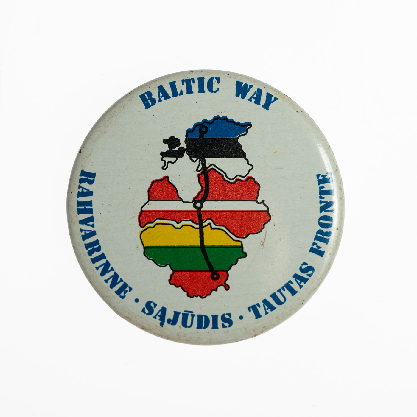 Ženkliukas „Baltic Way“, vaizduojantis Baltijos kelio simboliką ir nacionalinius judėjimus, tarp jų Lietuvos Persitvarkymo Sąjūdį.