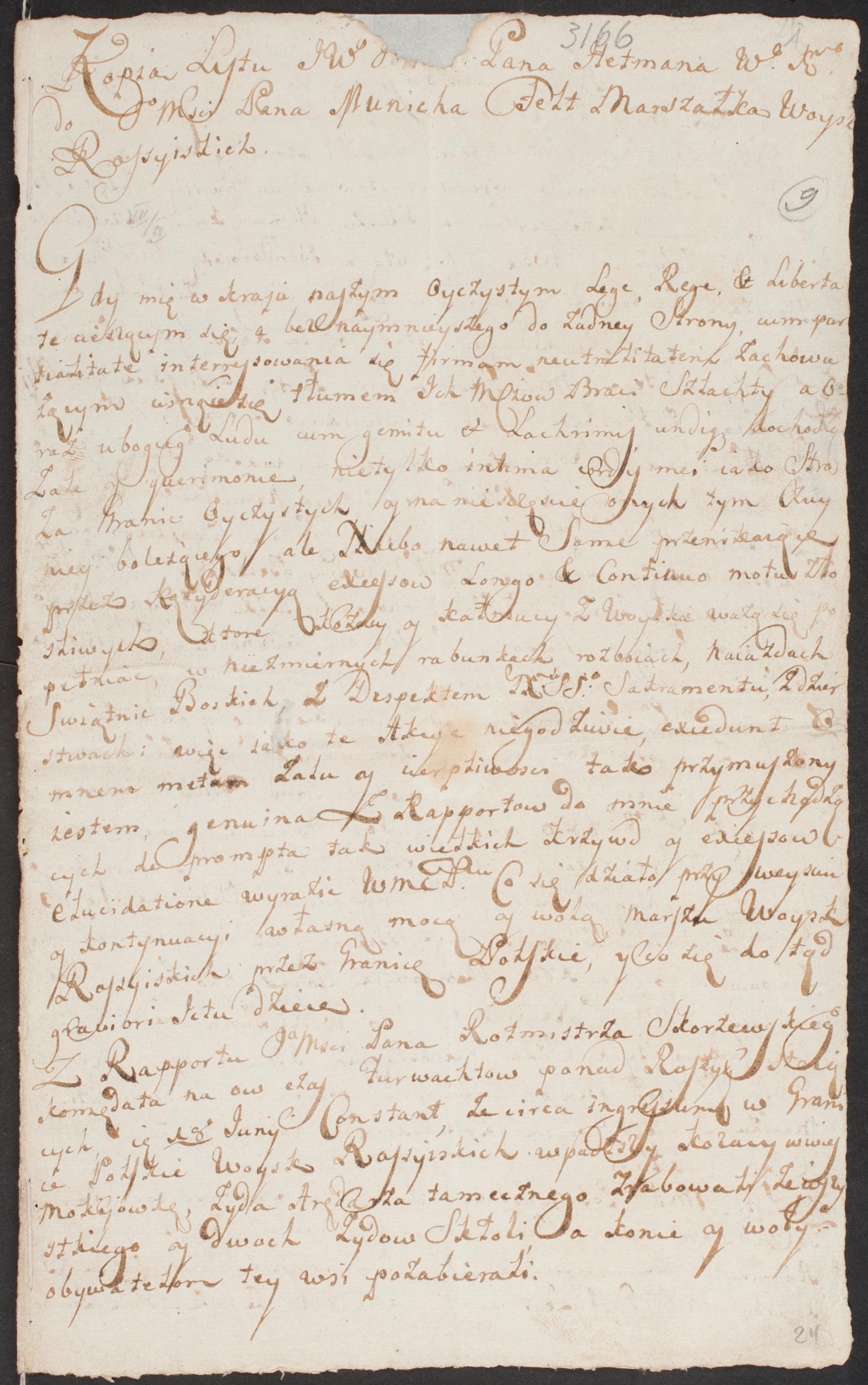 XVIII a. dokumentų rinkinys apie lenkų ir Rusijos–Turkijos karo santykius bei totorių sultoną.